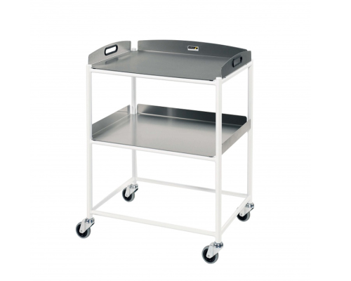 Dressing Trolley, 2 Stainless Steel Trays - SUN-DT6S2