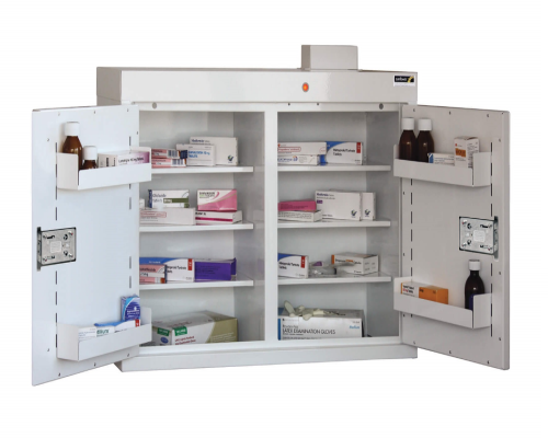 Medicine Cabinet - 6 shelves/5 door trays/2 doors - SUN-MC4/NL