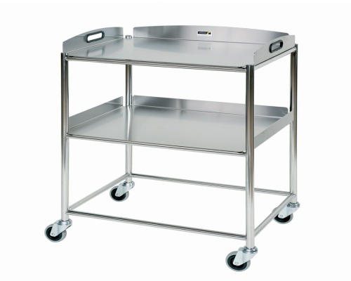 Surgical Trolley, 2 Stainless Steel Trays - SUN-ST6S2