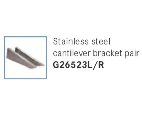 Franke Sissons Stainless steel cantilever bracket pair