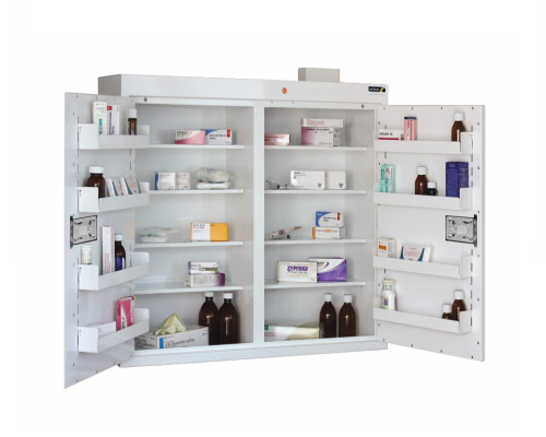 Controlled Drug Cabinet, 8 shelves/8 trays/2 doors - SUN-CDC27/N